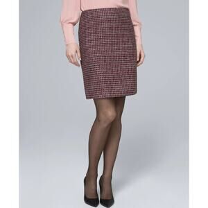 WHBM Tweed Boot Pencil Mini Lined Skirt | 4